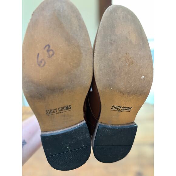 Kids Stacey Adams Brown Maxwell Plain Toe Chukka Boot Dress Shoe Size 2 - Picture 6 of 10